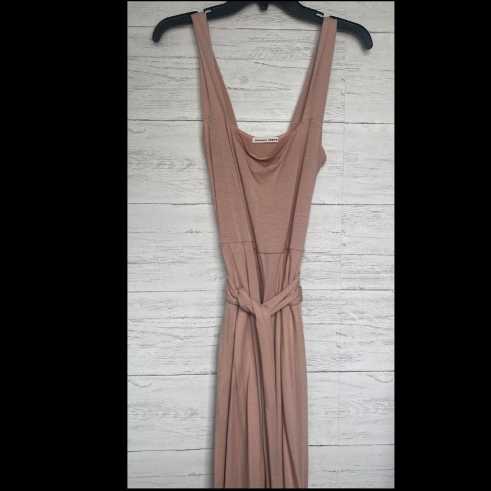 🌟NEW Reformation Helina pink belted midi dress medium